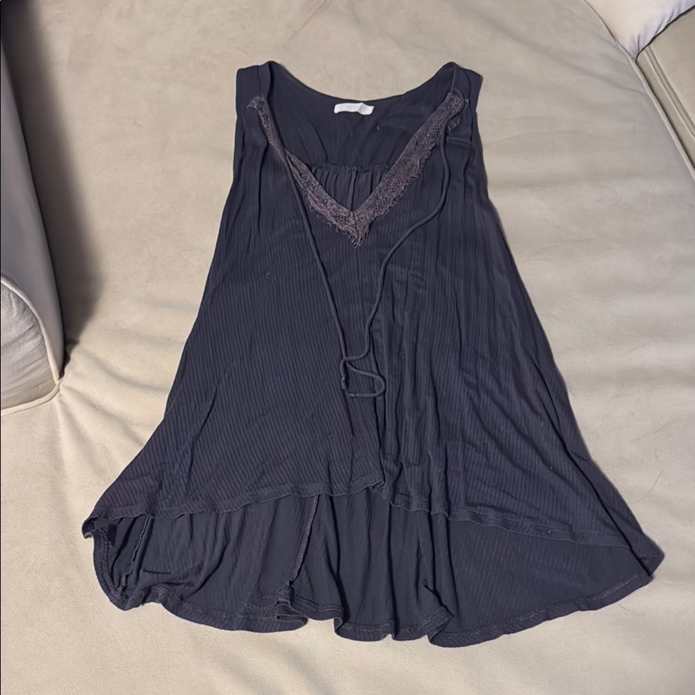 Nordstrom Black Sleeveless Blouse